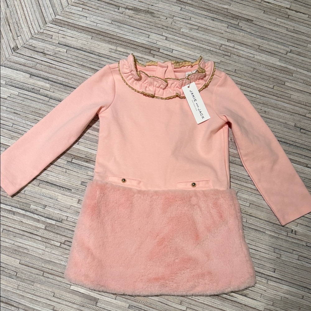 Janie and Jack Pink Ruffle Dress. The perfect winter dress!